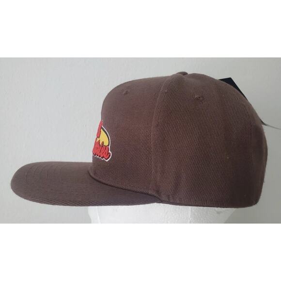 World Industries Brown Snapback Baseball Hat Skateboard Cap Mens NEW Fast Ship - Picture 5 of 11